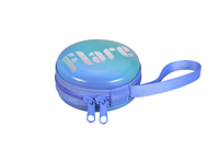 Boîte en métal portable mini ronde de poche pour écouteurs, bonbons, monnaie, avec fermeture éclair, emballage personnalisé en étain