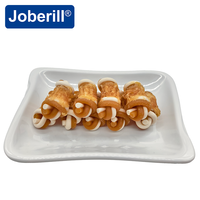 Joberill Bâtonnet à mâcher pour chien, bicolore, enveloppé de viande de poulet, à base de protéines élevées, sans céréales, non tachant, pour le nettoyage des dents et des molaires