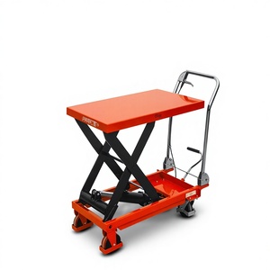 Platform Pengangkat Manual Roda Empat Tugas Berat Seri Jialift PT 150kg, Meja Hidrolik Scissor Lift 700X500mm untuk Penggunaan Pertanian 42kg - Product Image 2