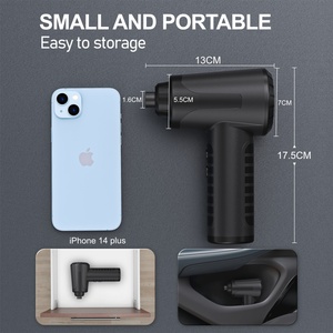 เครื่องเป่าฝุ่นอัดอากาศไร้สายอเนกประสงค์แบบพกพา ชาร์จไฟได้ ใช้กับคีย์บอร์ดและคอมพิวเตอร์ - Product Image 5