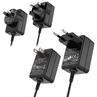 Adaptateur d'alimentation ESann avec prise britannique, AC 100-240V DC 12V 1A 12W, prise DC 5,5x2,5mm pour éclairage LED