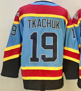 2024 Maillot de hockey sur glace d'Ottawa Chemises imprimées à transfert thermique Logos #7 Tkachuk #28 Giroux #19 #35 Uniforme Ullmark 100% Polyester - Product Image 3