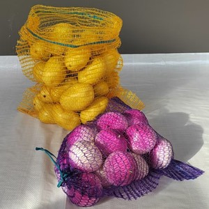 Bolsa de malla tejida de plástico Soul, 25x39 cm, color morado, capacidad de carga de 5 kg, para envasado de verduras y frutas - Product Image 2