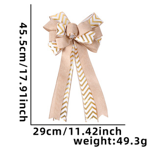 Noeuds de Noël 16 pouces 18 pouces, vente en gros, rubans en velours avec fil métallique pour décorations de fêtes et emballage cadeau - Product Image 5