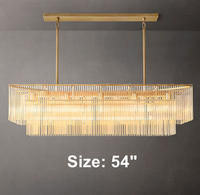 Lustre de plafond créatif et décoratif en laiton de style américain pour hôtel, grande suspension lumineuse d'intérieur à haute luminosité avec abat-jour rond en verre