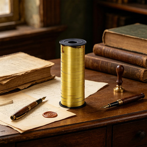 Nastro Decorativo Dorato Brillante 91M per Feste, Confezione da 12 Pezzi - Product Image 6