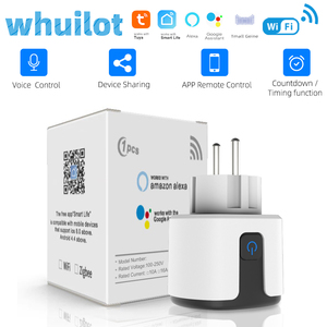 SIXWGH Marke Intelligent Tuya Wi-Fi Stecker der europäischen Standard-Serie mit Buchse 3 Wechselstrom steckdosen Countdown-Timing-Funktion Ganzes Haus - Product Image 2