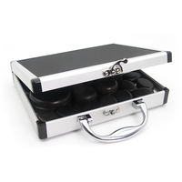 Ensemble de massage aux pierres chaudes avec chauffage Chauffe-pierre de massage portable en aluminium pour SPA