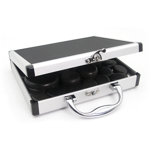 Ensemble de massage aux pierres chaudes avec chauffage Chauffe-pierre de massage portable en aluminium pour SPA - Product Image 4