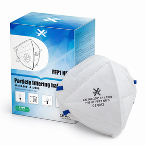 Masker Debu Setengah Wajah Sekali Pakai KN95 EN149 <span class=keywords><strong>FFP1</strong></span> dengan Katup 3-Lapisan Penjepit Hidung yang Dapat Disesuaikan Perawatan Kesehatan Respirator Partikulat - Product Image 4