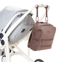 Großhandel Maßgefertigte Bestseller Wasserdichte Neopren Leichtgewichtige Gestreifte Reißverschluss-Reiserucksäcke Mami-Taschen Damen Baby-Wickeltaschen