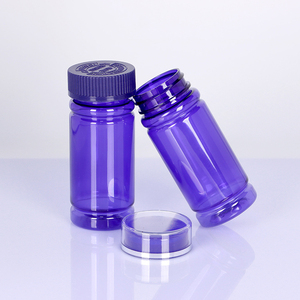 Transparent Customized Capsule <b>Bottle</b> Pharmaceutical Packaging PET Plastic For Health Products <b>Pill</b> Jar With CRC Screw Cap - Product Image 3