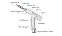 Nouvelle tête de soudage laser portative TNN SUP23T avec contrôleur d'alimentation automatique de fil, système de soudage laser 1000W-3000W pour soudage par fibre
