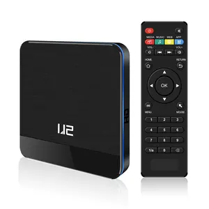 OEM Fabrik Junuo U2 S905X3 4gb 32gb Android 9.1 Quad Core 4K Smart ott Tv Box