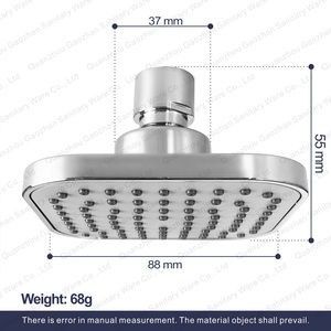 Круглая душевая головка высокого давления для ванной комнаты - Product Image 6