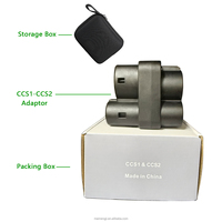 Adaptateur de charge rapide EV CCS1 vers CCS2, convertisseur de câble EVSE DC 200 kW avec prise de type 250 A et verrouillage de sécurité pour véhicules électriques