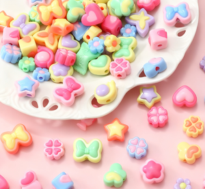 Acrylic Multicolor Children's <strong>Hair</strong> Beads <strong>for</strong> <strong>Braiding</strong> with Various Patterns - Children's DIY <strong>Hair</strong> Accessories - Product Image 3