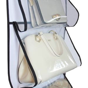 Hot Selling Foldable Over-the-Door Hanging Organizer for <b>Wardrobe</b> Clothing Storage Multifunctional Large Capacity Handbag - Product Image 4