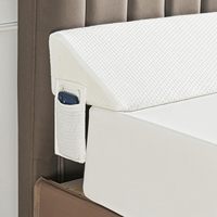 Coussin triangulaire ergonomique en polyester/coton tricoté, rembourré en mousse, écologique, pour le dos du lit, pour l'espace entre matelas et tête de lit, pour le sommeil