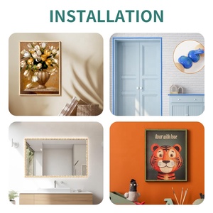 Moulures PVC modernes colorées, <span class=keywords><strong>demi</strong></span>-perles polies, moulures 3D effet perle, auto-adhésives, pour décoration murale, armoires, étagères, fenêtres, villas, hôtels - Product Image 4
