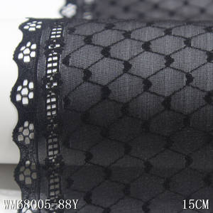 <span class=keywords><strong>Pizzo</strong></span> elastico lavorato a <span class=keywords><strong>maglia</strong></span> <span class=keywords><strong>pizzo</strong></span> 15cm bianco <span class=keywords><strong>maglia</strong></span> nera <span class=keywords><strong>pizzo</strong></span> <span class=keywords><strong>con</strong></span> grafico geometrico elasticizzato tessuto Spandex per biancheria intima - Product Image 4