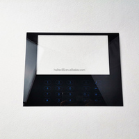 Verre ultra clair trempé de gradateur d'écran tactile de 0.5mm 0.8mm 1mm 2mm 3mm personnalisé avec l'impression d'écran en soie de couleur noire