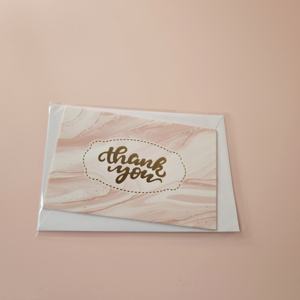 사용자 정의 로고 대량 노트 빈 필기 보석 관리 여행 디자인 다크 브라운 종이 봉투 감사 카드 - Product Image 1