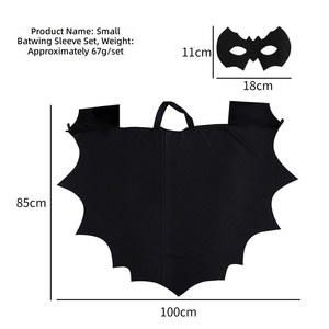 Cross-border Halloween Bat Cape Set for Men's Party Performance and CosplayBlack for Cloak <strong>Costume</strong> - Product Image 4