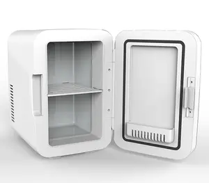 Hochwertige Hotsale 12V 220V 6L Glas tragbare Mini-Auto Kühlschrank Haushalt Hotel Mini kühlschrank