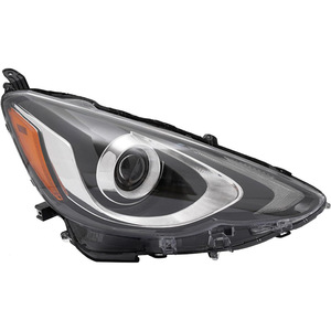 Para <span class=keywords><strong>Prius</strong></span> C Aqua 2015-2017, Faro Delantero con Base Negra y Luz Amarilla, 12V, Ajuste Estándar - Product Image 4