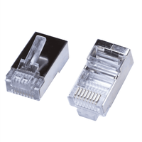 Prise RJ45 blindée étanche 8P8C connecteur mâle traversant le connecteur Rj45 prise modulaire Cat5e