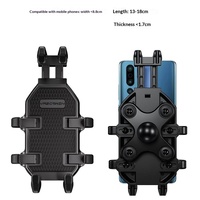 Support de téléphone antivol en plastique pour moto, absorbant les chocs, fixation sur guidon, compatible vélo - Offre Spéciale