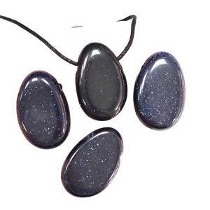 Nuevo <span class=keywords><strong>Colgante</strong></span> Ovalado Hecho a Mano con Ojo de Tigre y Piedra Azul Arena - Product Image 4