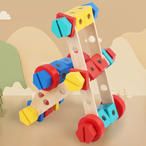 Classic Best-Selling Educational Nut Tool Direct Sale from Manufacturer Wood Jouets Pour Enfants Toys for Boys and Girls - Product Image 3