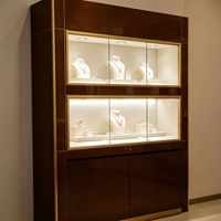 Vitrine à bijoux GZowin avec éclairage LED, robuste, légère, durable, écologique, recyclable, étanche, personnalisable, de haute qualité