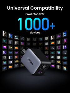 อะแดปเตอร์ GaN PD 65W ชาร์จเร็ว Quick Charge 4.0 3.0 Type C USB สำหรับชาร์จเร็วบนผนัง สำหรับ 15 14 13 Pro CD244/20700 65w รุ่น CD244/20700 CD244 - Product Image 6
