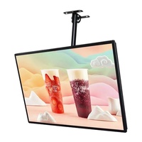 Boîte lumineuse LED rectangulaire ultra-mince en alliage d'aluminium pour menu de restaurant, écologique, suspendue, pour publicité et affichage décoratif