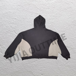 <span class=keywords><strong>เสื้อ</strong></span>ครอปแบบมีฮู้<span class=keywords><strong>ด</strong></span>สำหรับผู้ชายผ้าฟรนซ์เทอร์รี่สตรีทแวร์กรดซักไ<span class=keywords><strong>ด</strong></span>้ติดฉลาก - Product Image 2