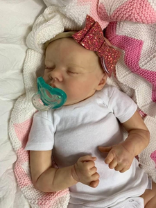 18 pulgadas 45cm Twin Reborn Baby Doll Girl Toy Real Sleeping Live Bebe Reborn Newborn Model Toy Soft Fashion Doll - Product Image 4