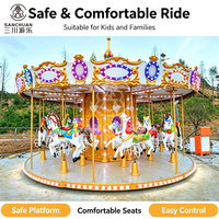 Manège de luxe à 16 places certifié CE, manège commercial pour parc d'attractions, manège pour centre commercial
