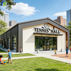 Bâtiment sportif préfabriqué multifonctionnel haut de gamme pour l'entraînement professionnel de basketball et de volleyball, idéal pour les écoles et les activités sportives. - Product Image 1