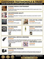 Boîtier de montre en acier inoxydable 316L BESSRON, cadran 2035, bracelet haut de gamme, ensembles d'accessoires de montre en gros pour femmes