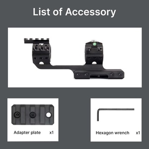 Support de lunette optique en aluminium ACUMETA - Tube de 30 mm, montage de 20 mm, hauteur centrale de 1,57 pouce, niveau à bulle intégré, étanche, résistant aux chocs - Product Image 4