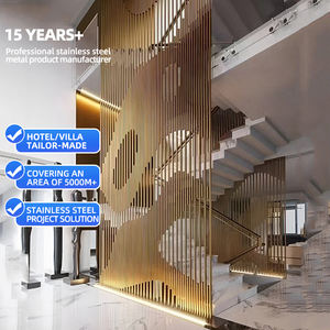 Su misura di alta qualità in acciaio inox moderno muro divisorio villa schermi divisori pannello Technics decorazione cornice - Product Image 1