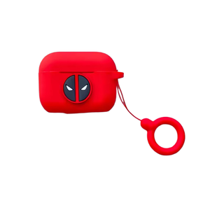 เคสหูฟังลายการ์ตูนเดดพูลสำหรับ <span class=keywords><strong>iPhone</strong></span> <span class=keywords><strong>14</strong></span> 2024  ซิลิโคนกันกระแทกพร้อมพวงกุญแจ - Product Image 1
