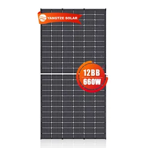 Panel Surya Brasil 660W A + Solar-panel-700w 50kw 475-505W Mono Setengah Sel Fotovoltaik