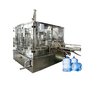 Fully automatic 5 gallon Plastic barrel bucket washing filling and capping machine