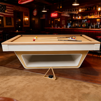 Vente directe usine – Table de billard personnalisée de 9 pieds avec poches en cuir, rails en bois massif, qualité tournoi, pour snooker et billard à domicile