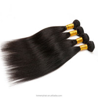 Vente en gros d'extensions de cheveux humains 100% paquets de cheveux brésiliens en vrac droits 18-24 pouces paquets de cheveux Remy à des prix bon marché