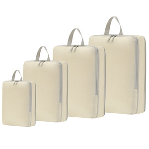 Lot de quatre sacs de rangement numériques tendance pour articles de toilette et cosmétiques, imperméables avec fermeture éclair, cubes de rangement pour vêtements de voyage - Product Image 6